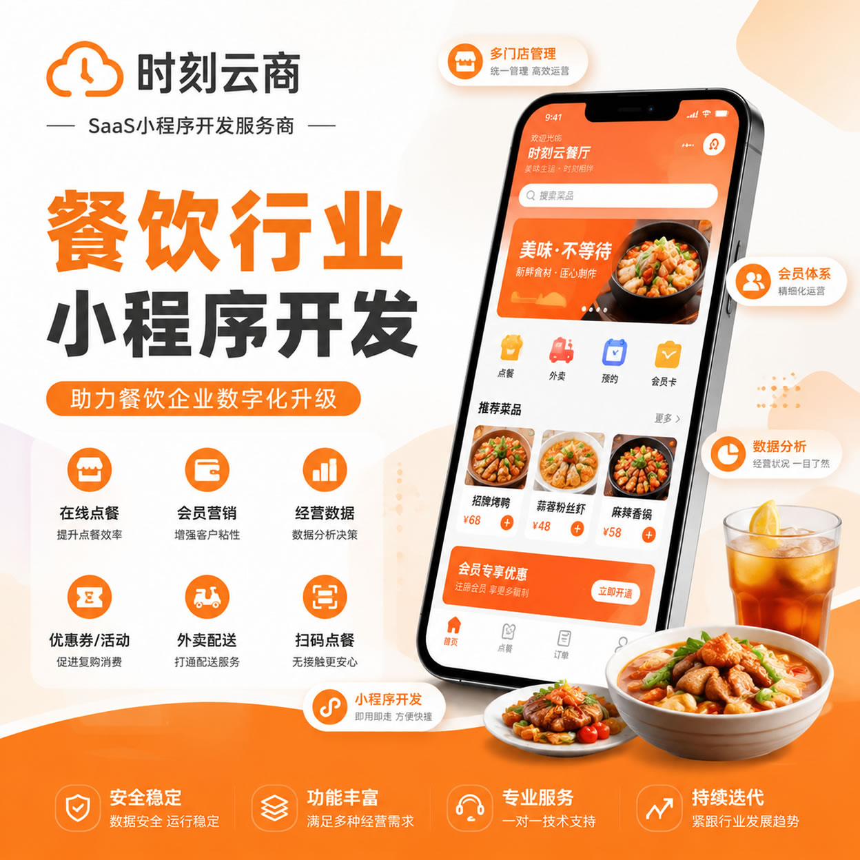 悦客来连锁餐饮小程序开发